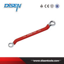 Mirror Polished Rubber Handle Double Offset Ring Spanner